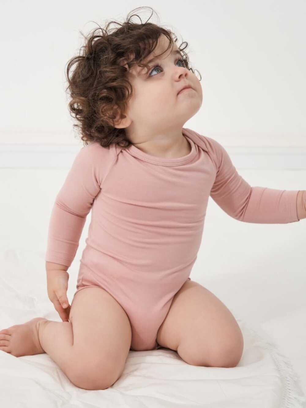 Little Sleepies Mauve Blush Long Sleeve Body Suit 18-24 Months